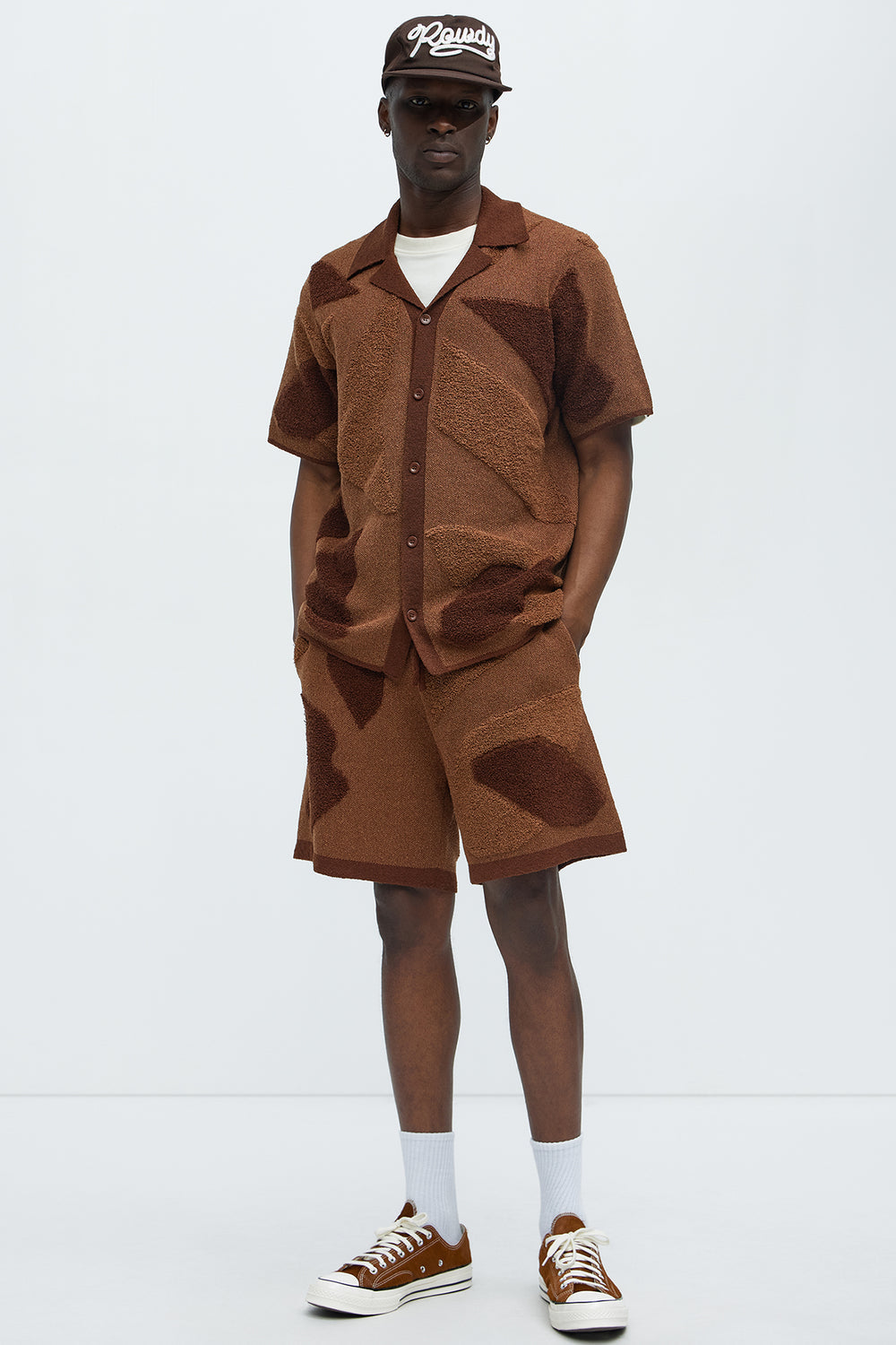 NovaMen Auron Cuban Collar Knitted Shirt