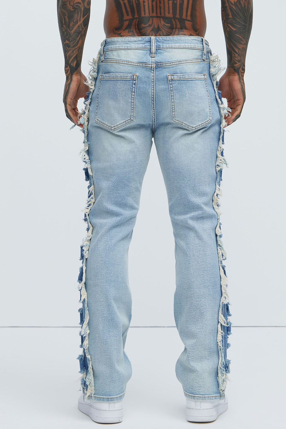 NovaMen Track Stacked Skinny Flare Jeans