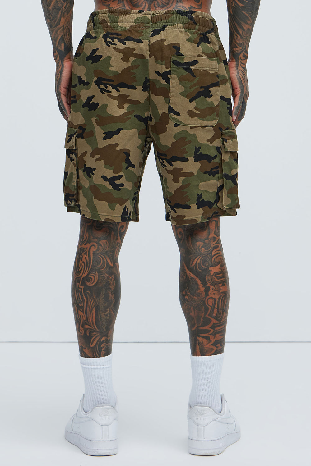 NovaMen Twill Volley Cargo Shorts - Camouflage