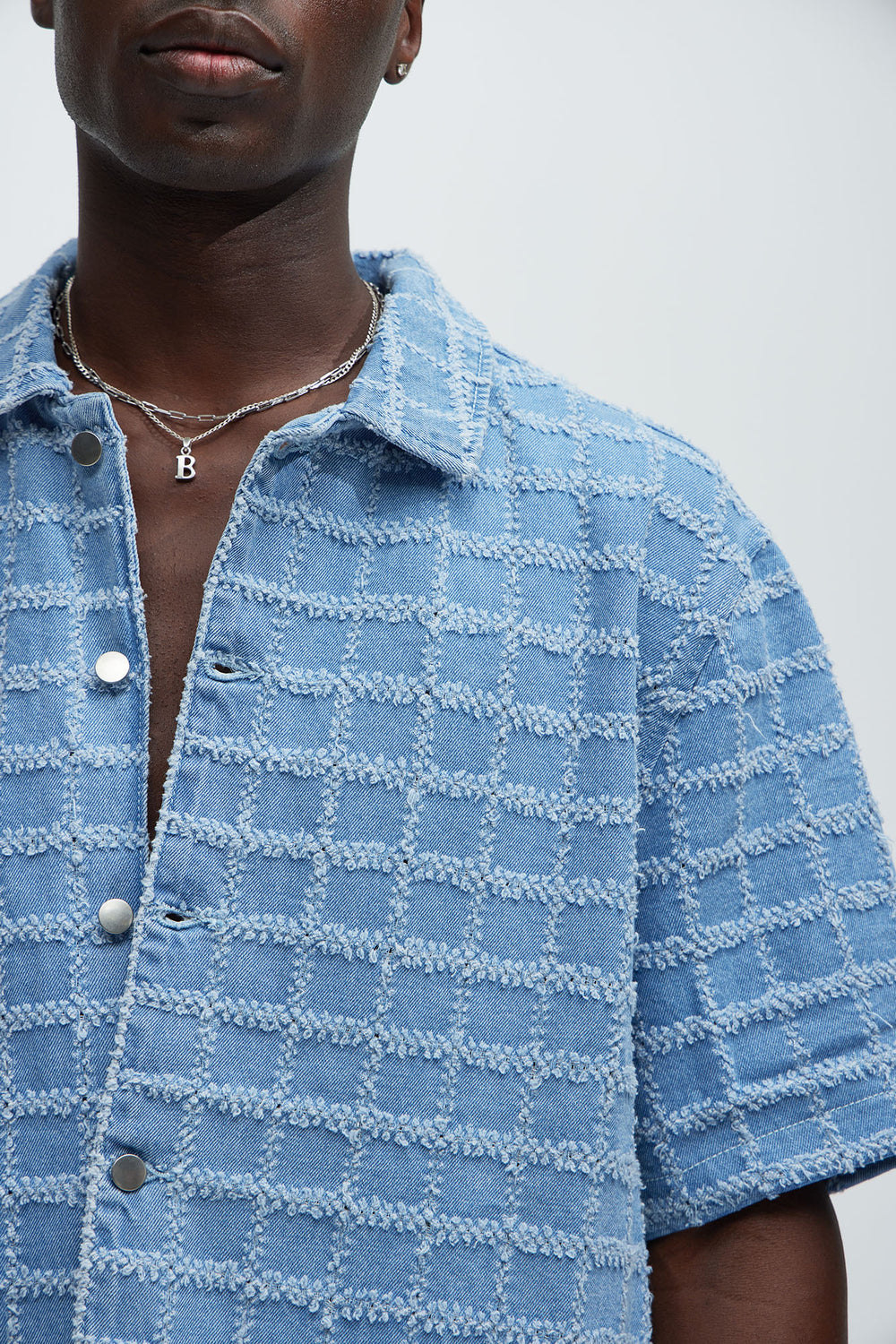 NovaMen Saturday Morning Distressed Denim Shirt