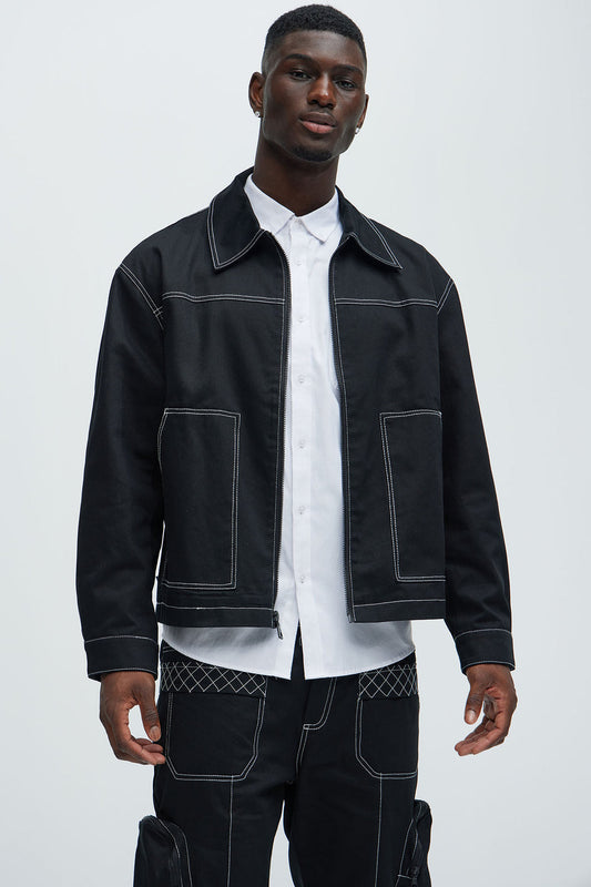 NovaMen Galactic Zip Up Work Jacket