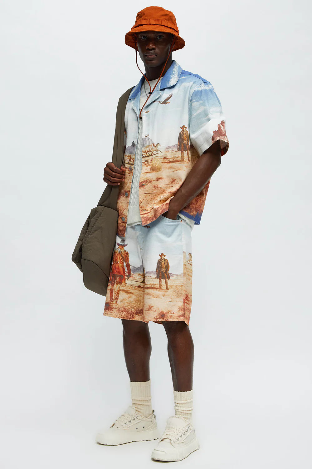 NovaMen Stand Off Relaxed Denim Shorts