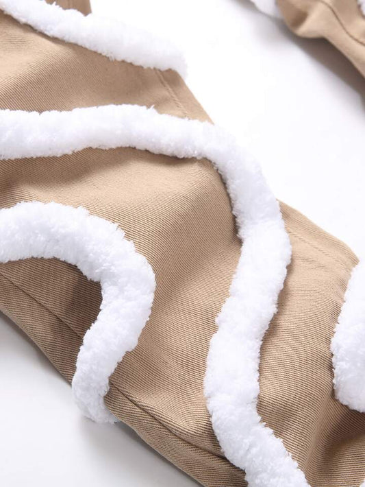 Fuzzy Rope Twist Jeans