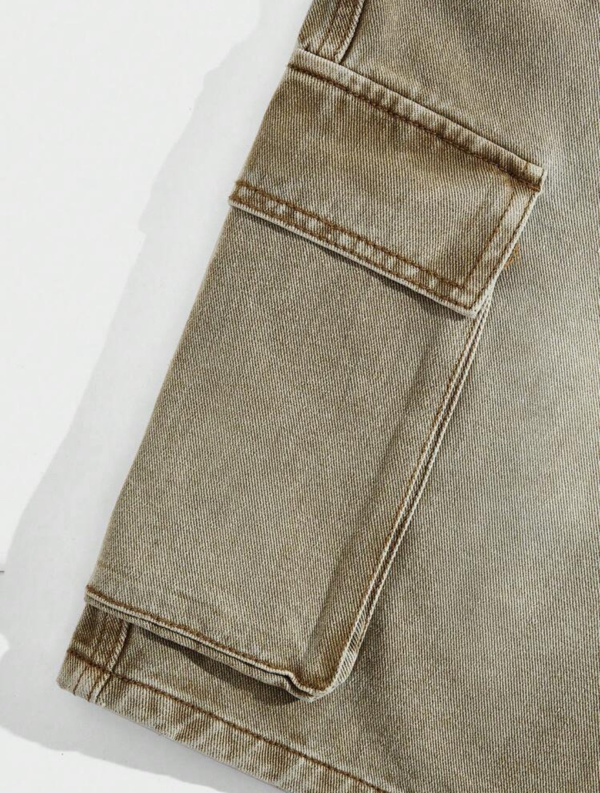 ROMWE Men’s Summer Cargo Denim Shorts