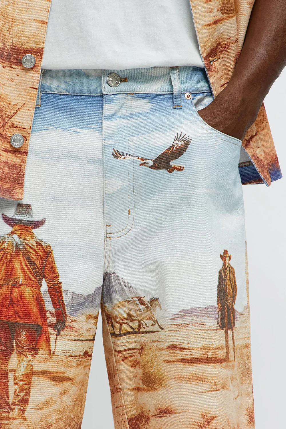 NovaMen Stand Off Relaxed Denim Shorts