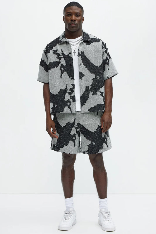 NovaMen Inkblot Button Up Shirt