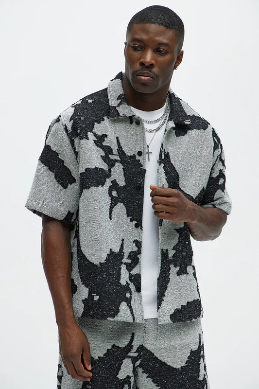 NovaMen Inkblot Button Up Shirt