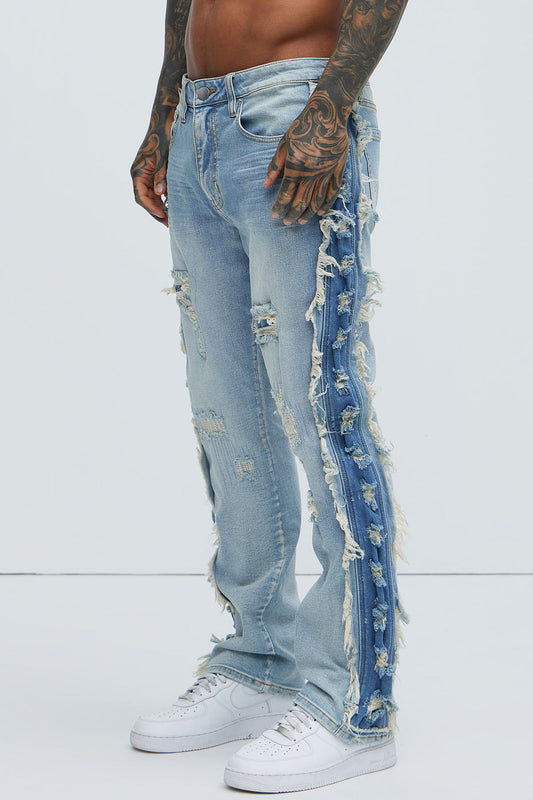 NovaMen Track Stacked Skinny Flare Jeans