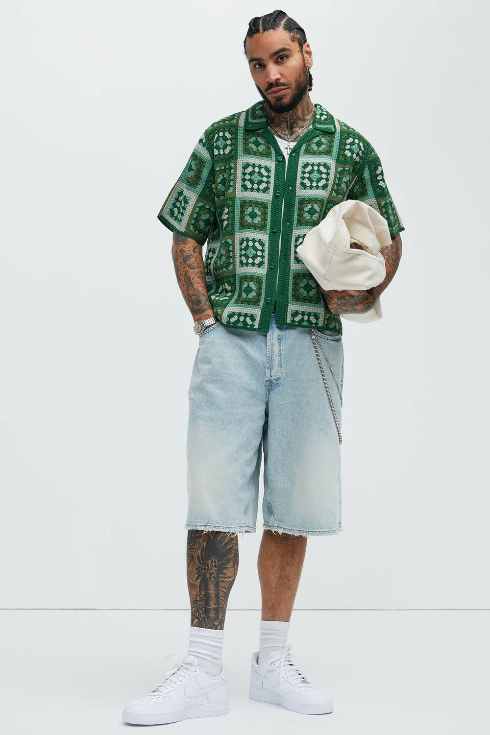 NovaMen Nolan Textured Shirt - Green