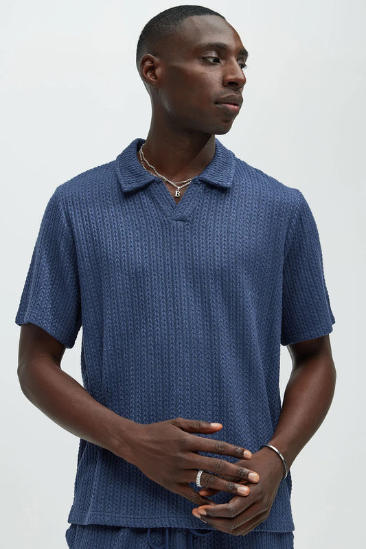 NovaMen Catanina Textured Polo