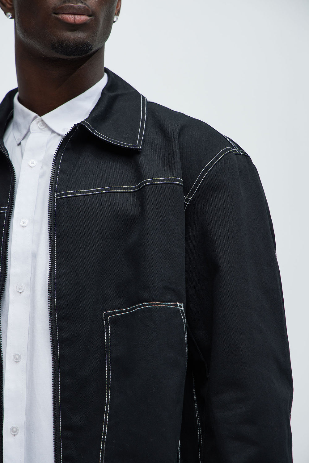 NovaMen Galactic Zip Up Work Jacket