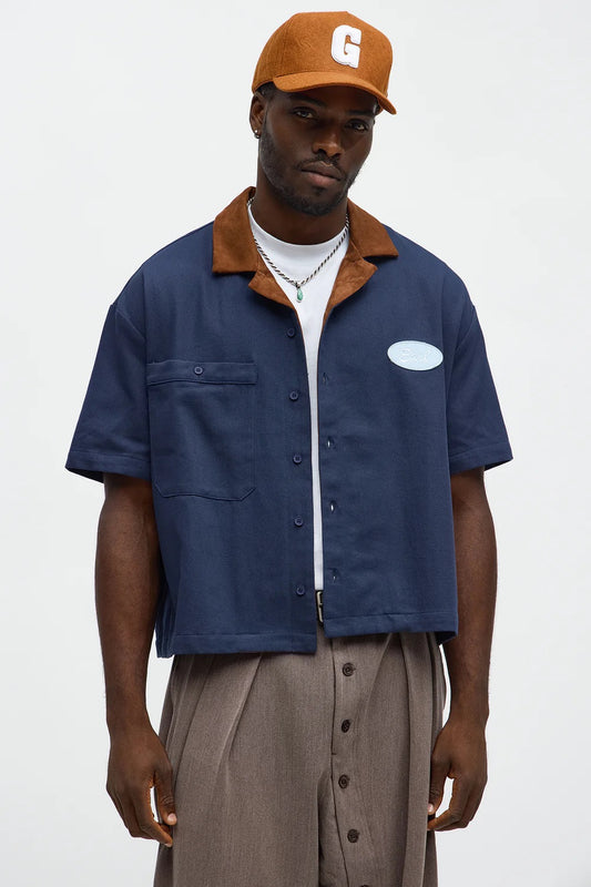 NovaMen Cropped Rustpoint Mechanic Button Up Shirt