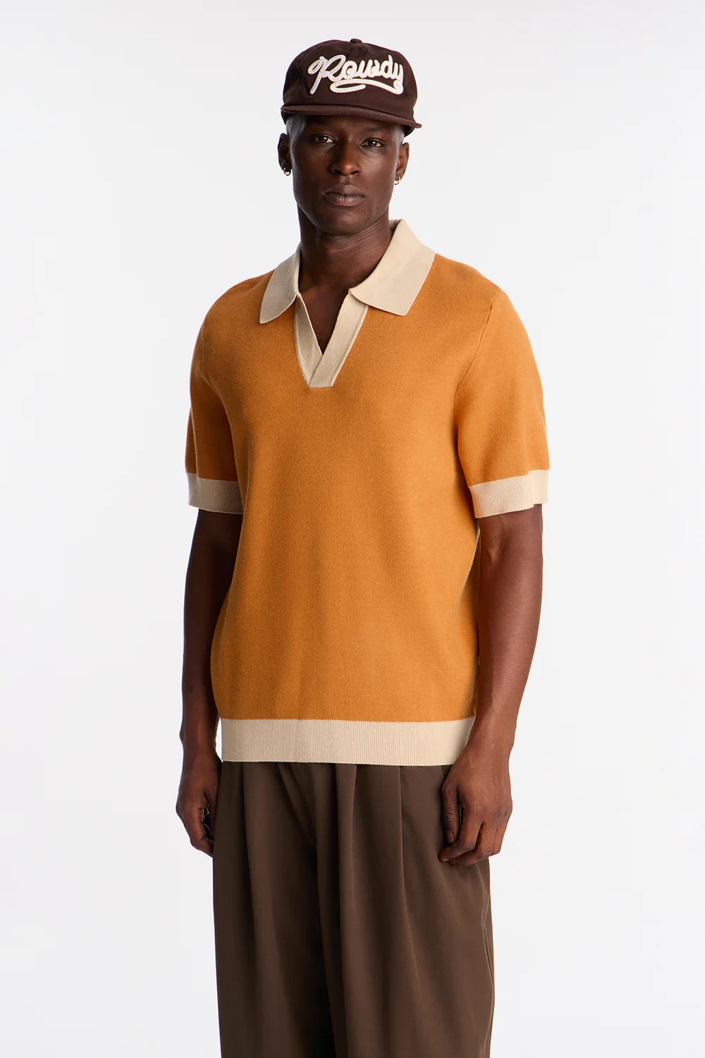 NovaMen Eastport Johnny Collar Knit Top