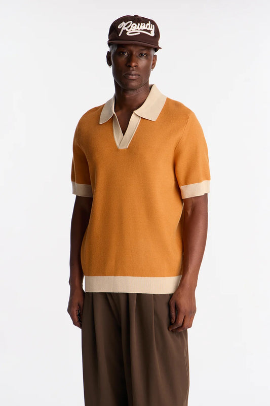 NovaMen Eastport Johnny Collar Knit Top