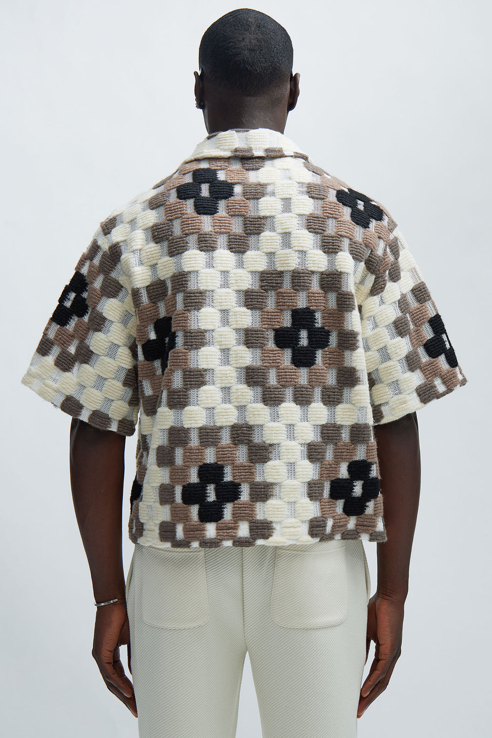 NovaMen Gaston Jacquard Cropped Shirt