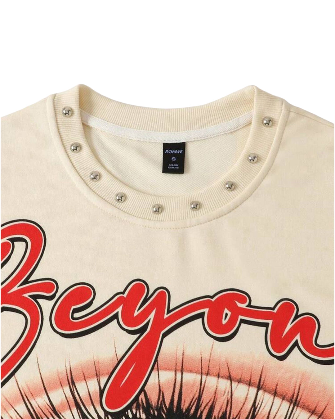 ROMWE Men's Beyond Long Sleeve T-Shirt [OVERSIZED+RHINESTONES]