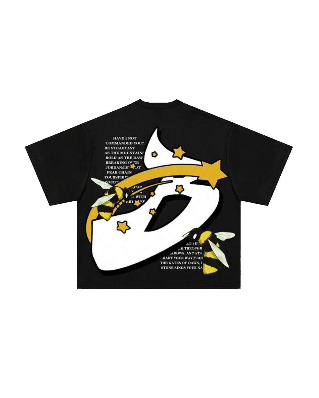 ROMWE Men's Casual Bee Cropped T-Shirt [OVERSIZED]