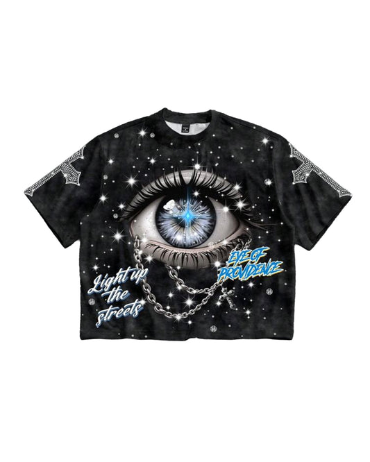 Manfinity Men's Eye of Providence Cropped T-Shirt [OVERSIZED]