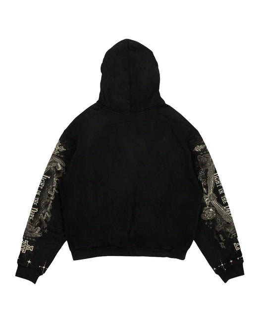 ROMWE Men's See No Evil Hoodie