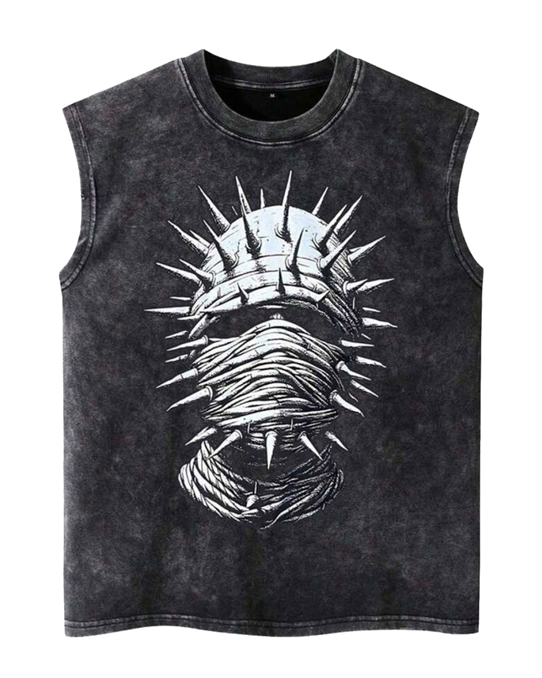 ROMWE Men's Rockstar Washed Tank