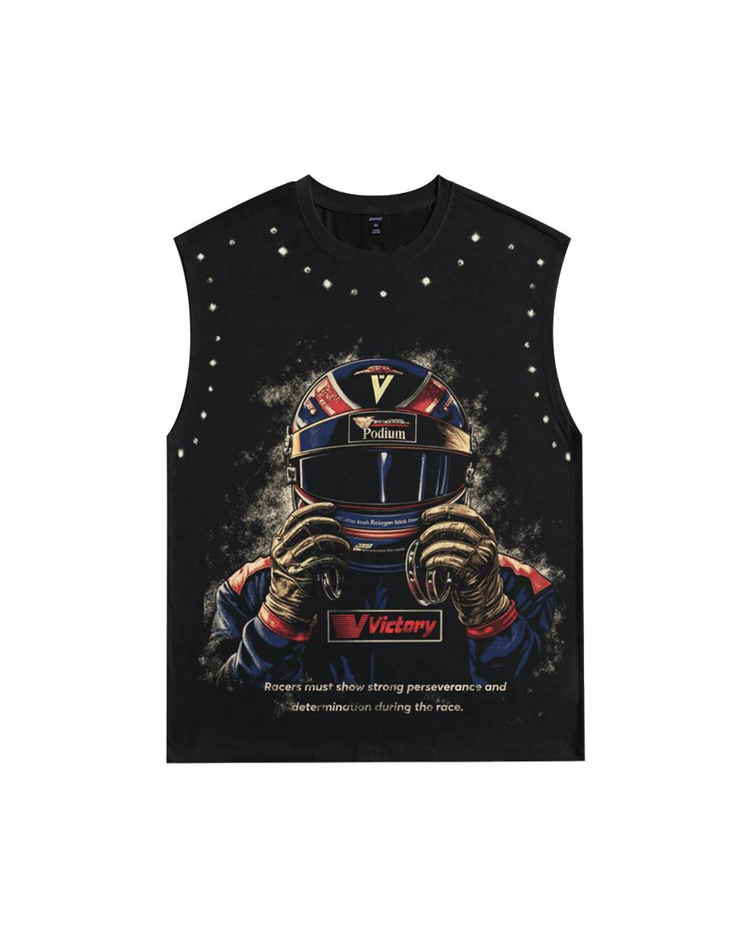 ROMWE Men's Racer Life Tank [OVERSIZED]