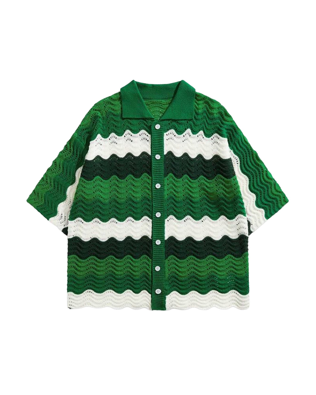 ROMWE Men's Nature Knit Shirt [OVERSIZED]