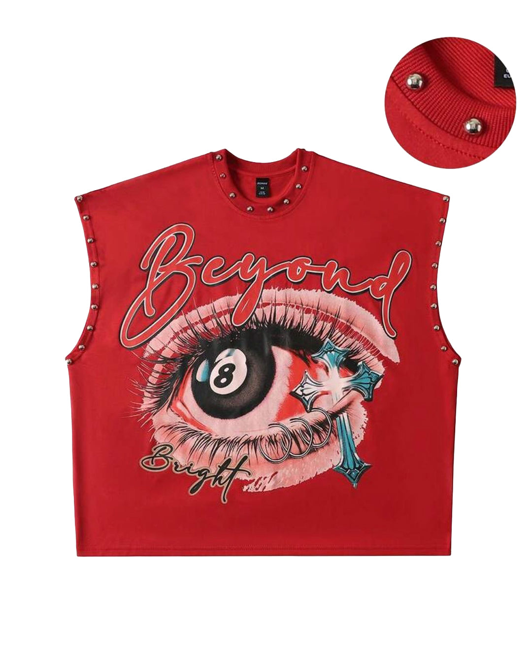 ROMWE Men's Beyond Tank [OVERSIZED+RHINESTONES]