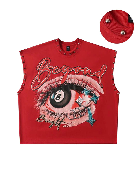 ROMWE Men's Beyond Tank [OVERSIZED+RHINESTONES]