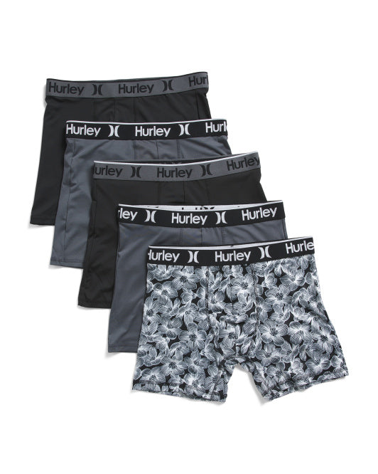 Hurley Men's 5pk Regrind Boxer Briefs