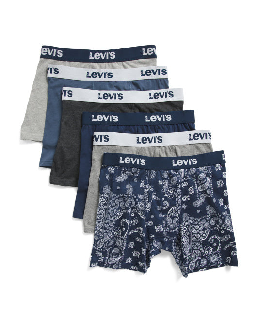 Levis Men's 6pk Assorted Boxer Briefs