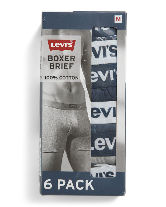 Levis Men's 6pk Assorted Boxer Briefs