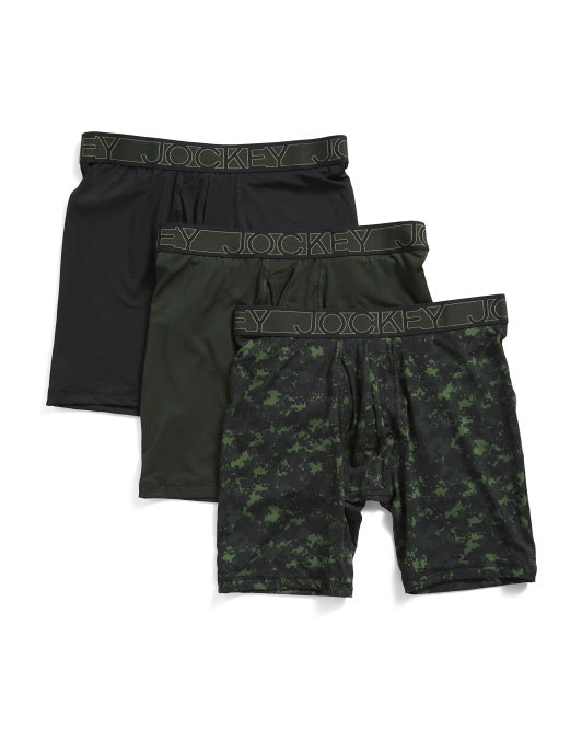 Jockey Men's 3pk Microfiber Stretch Boxer Briefs
